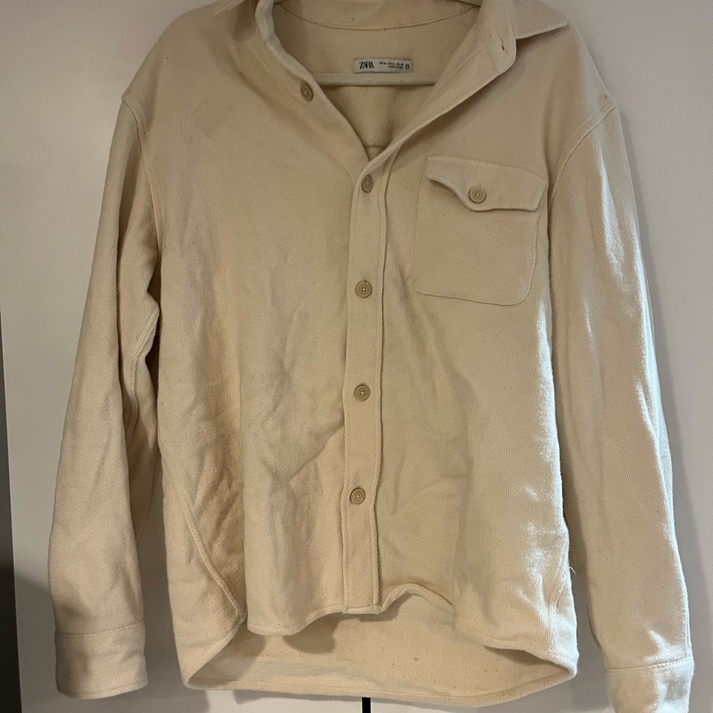 Cream Button-Up Shirt